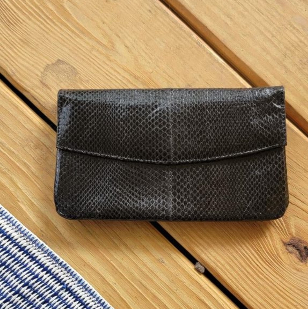 Snakeskin Clutch